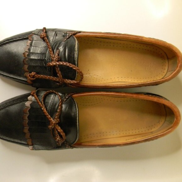 Allen Edmonds Woodstock Black\\Brown Loafer Dress Shoes Size 11.5AA Made in USA main image 11